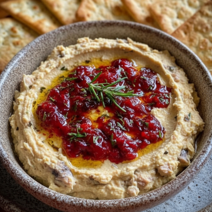 Hummus s cizrnou a sardinkami