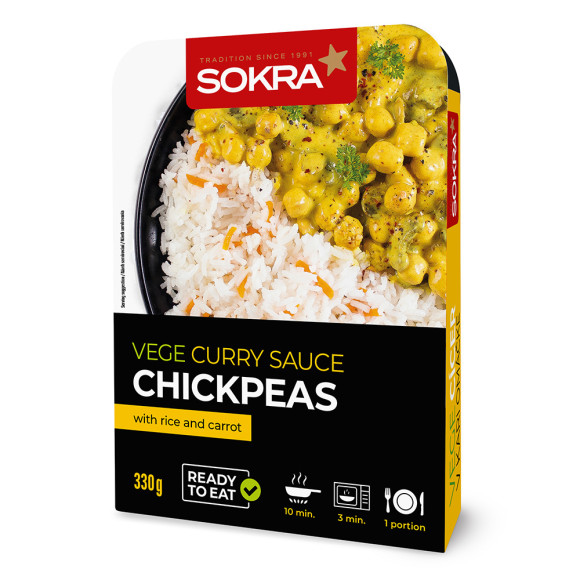 Vege cizrna v kari omáčce 330g