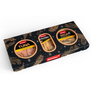 Dárkové balení rybích konzerv 395g