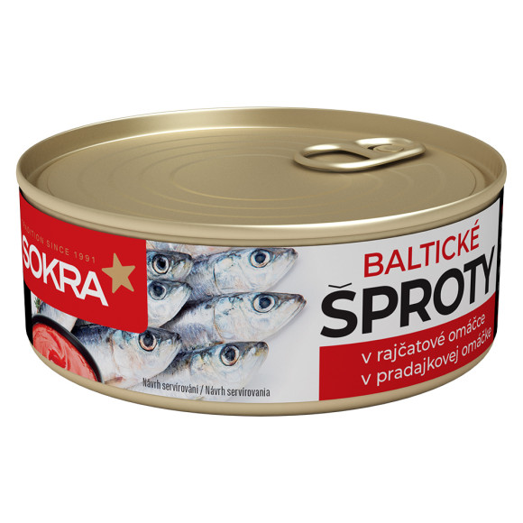 Baltické šproty v rajčatové omáčce 240g