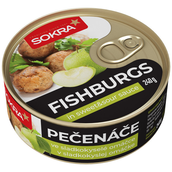 Fishburgs Pečenáče ve sladkokyselé omáčce 240g