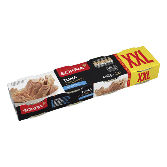 Tuňák kousky ve vlastní šťávě 4x80g